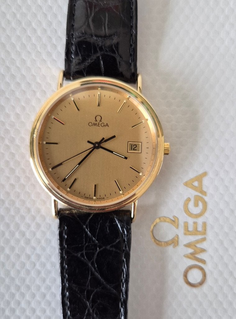 Omega Seamaster Jubilee., Handtassen en Accessoires, Horloges | Heren, Leer, Polshorloge, Ophalen of Verzenden, Zo goed als nieuw
