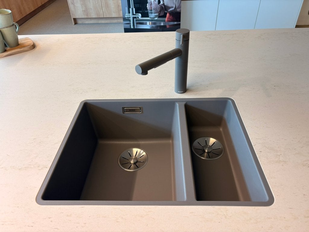Blanco spoelbak en kraan, Neuf, 25 à 50 cm, Gris, Enlèvement