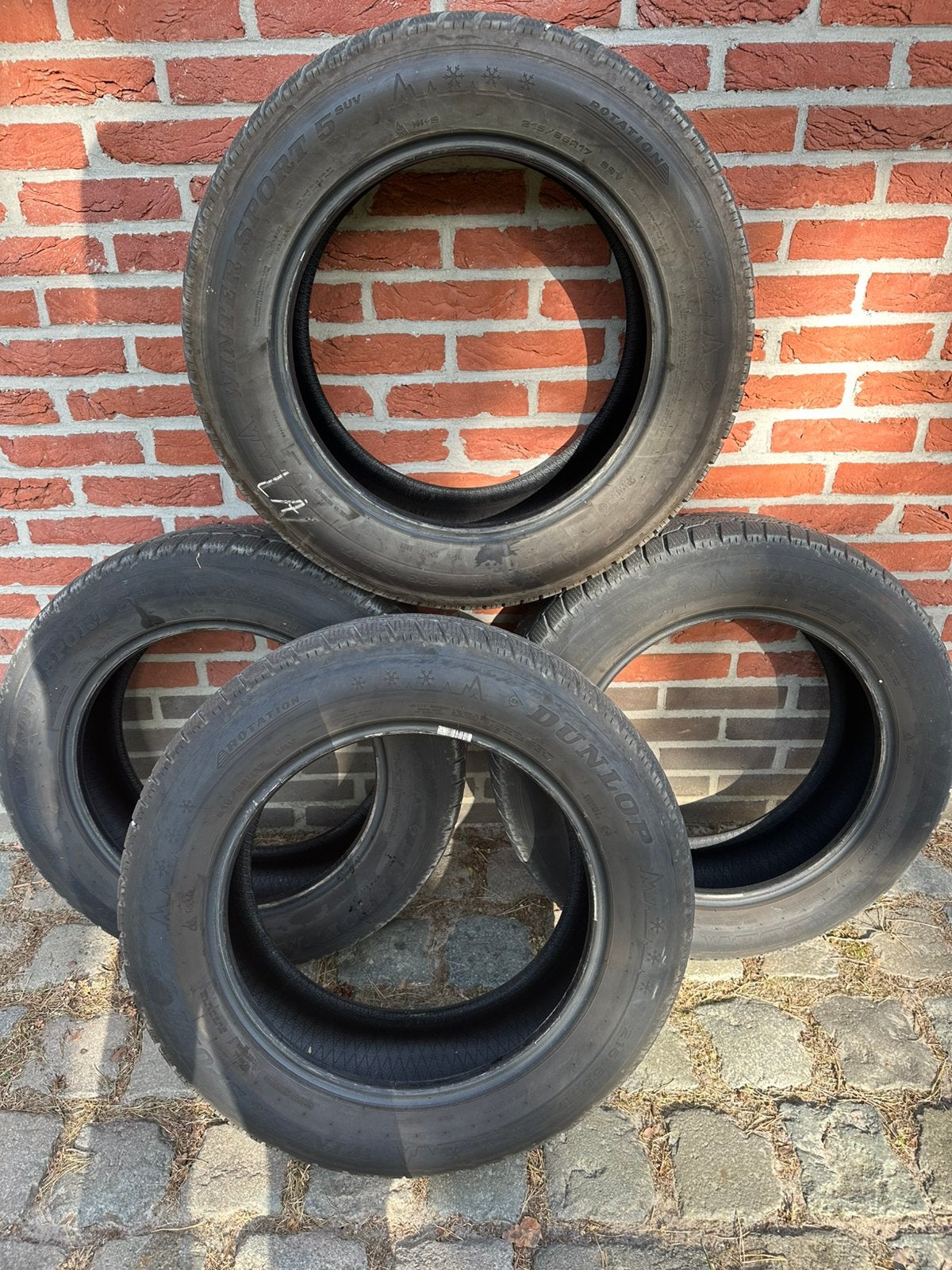 Winterbanden auto, Auto-onderdelen, Banden en Velgen, Band(en), Winterbanden, 17 inch, 215 mm, Personenwagen, Gebruikt, Ophalen