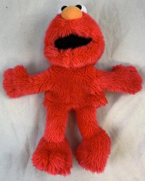 Sesamstraat Elmo handpop pluche knuffel rood 30cm TMC, Interactief, Overige typen, Zo goed als nieuw, Rood