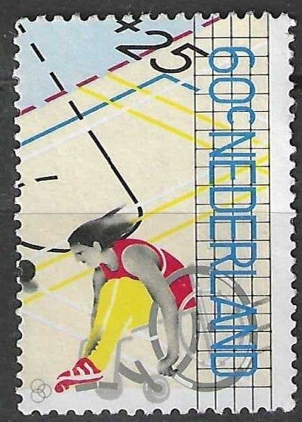 Pays-Bas 1980 - Yvert 1134 - Basketball pour handicapés (ST), Envoi, Affranchi