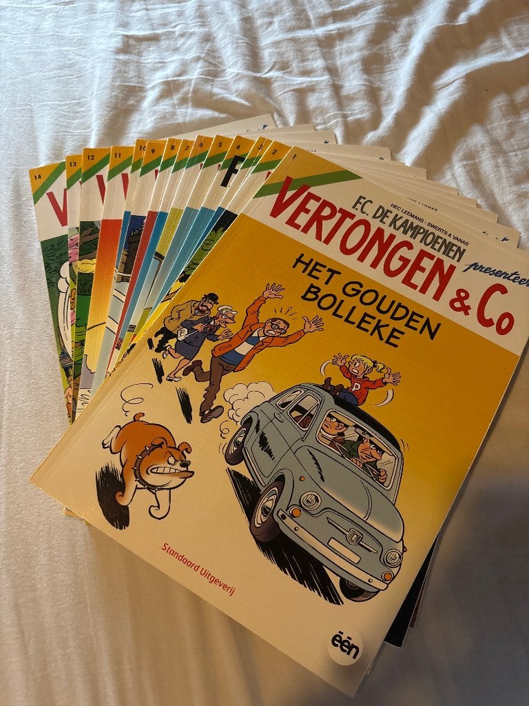 Vertongen & co stripreeks, Ophalen, Hec Leemans; Swerts & Vanas; Corteggiani, Zo goed als nieuw, Meerdere stripboeken
