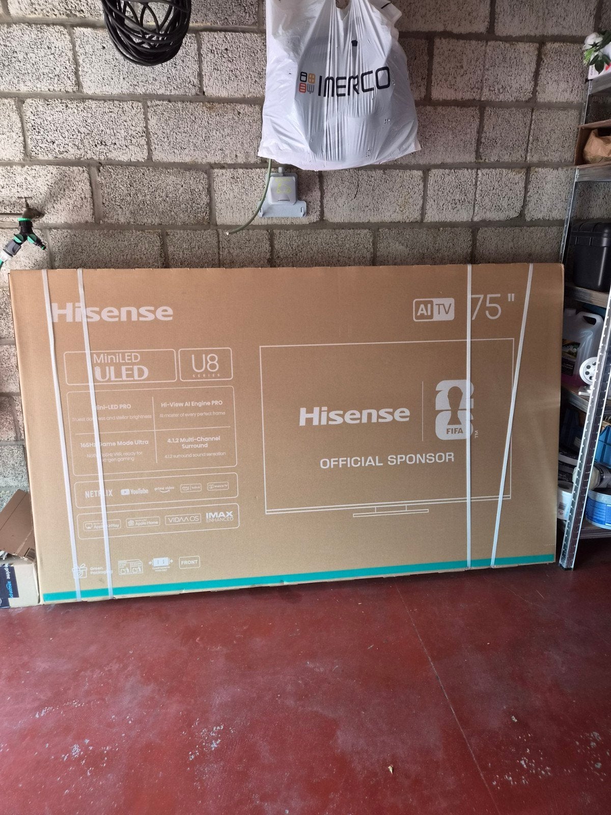 hisense 75 inch u8 nieuw in doos, Audio, Tv en Foto, Televisies, Ophalen, Nieuw, 100 cm of meer, 120 Hz