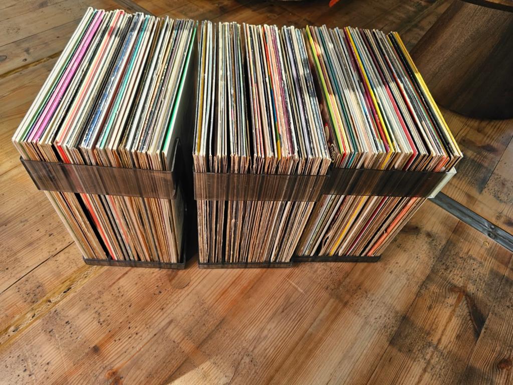 Lot Lp's en vintage houders, Ophalen