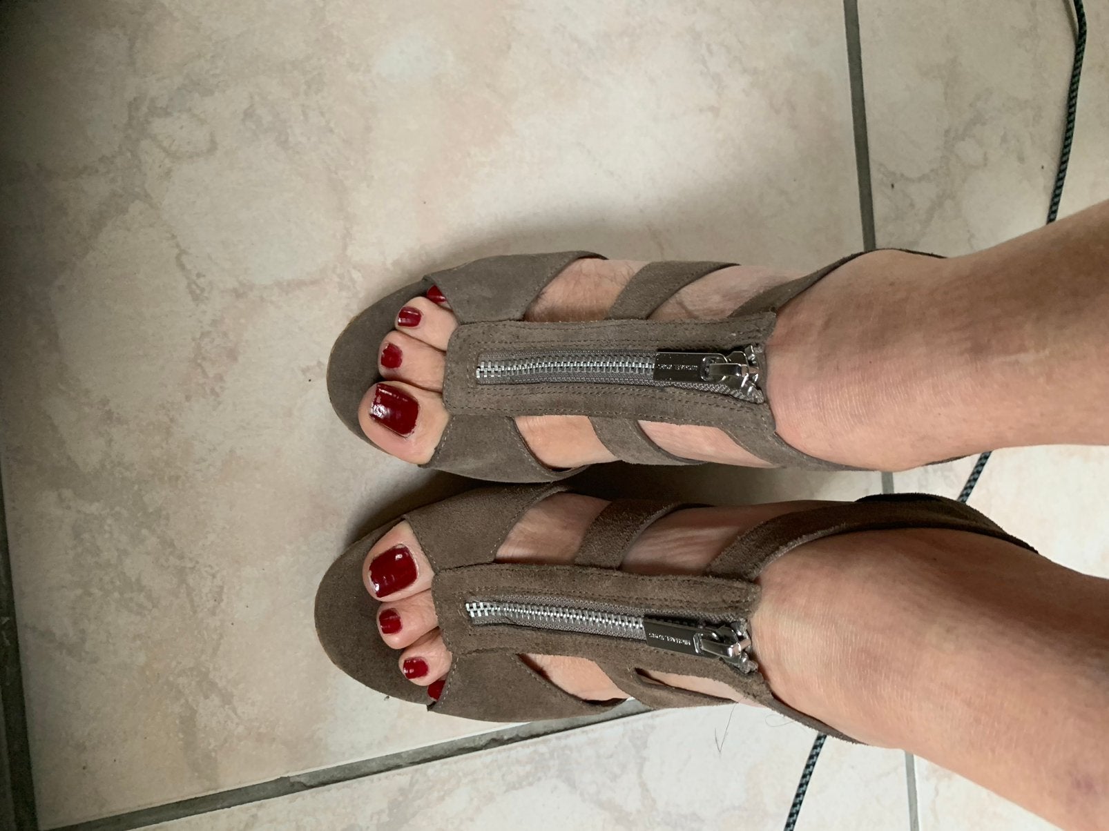 Sandalen Michael Kors 40 bruin met ritssluiting, Ophalen of Verzenden, Zo goed als nieuw, Bruin