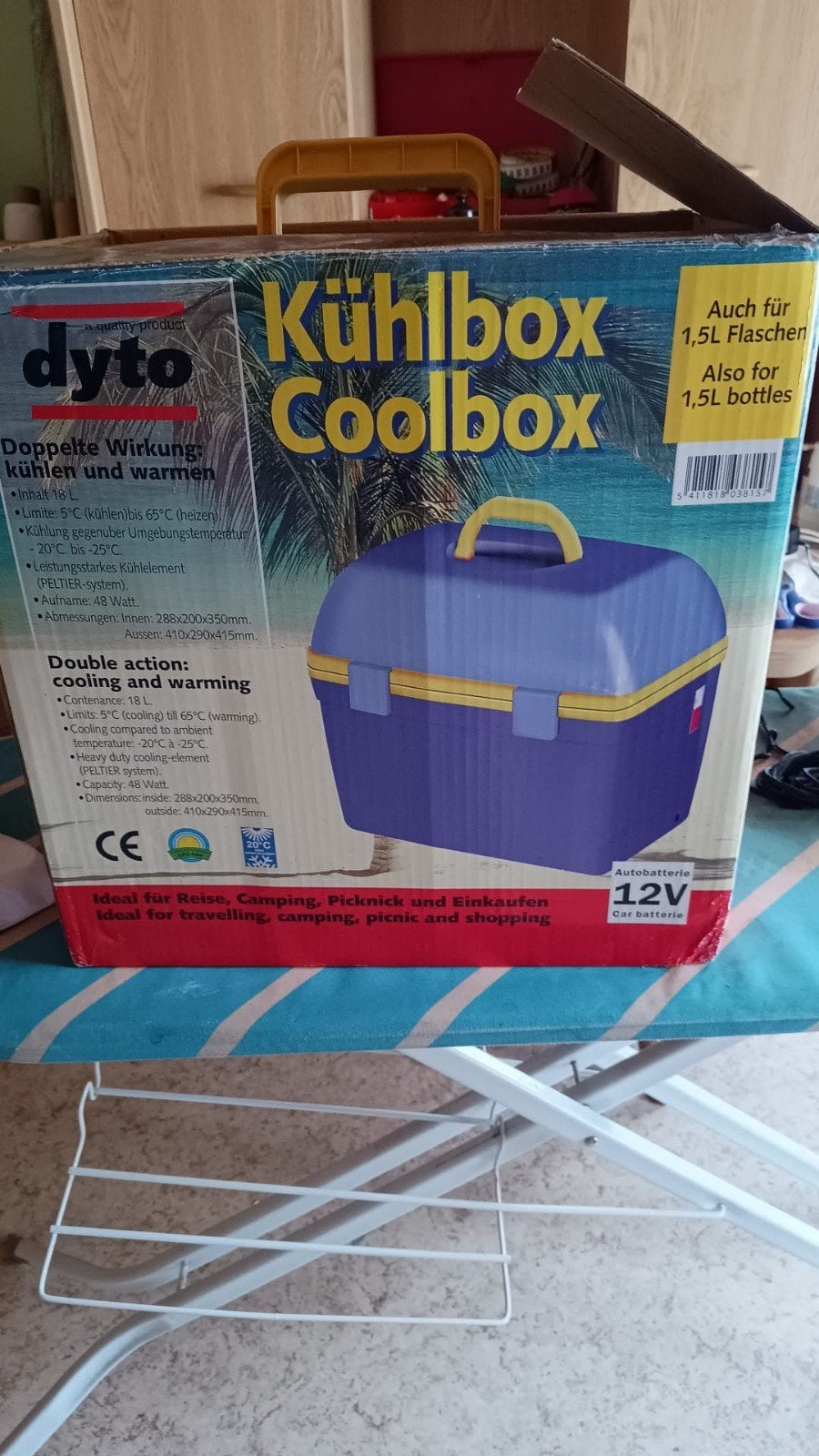 Koelbox 12V aansluiting inhoud 18 liter, Ophalen, Zo goed als nieuw, Koelbox, Elektrisch