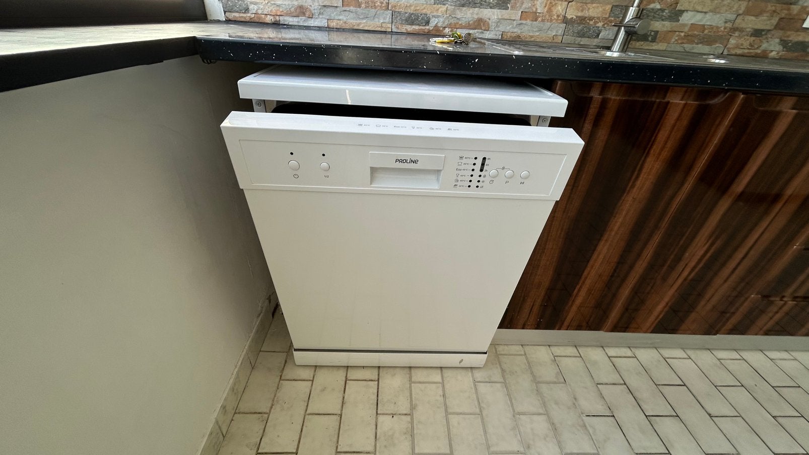 Proline 60 cm vaatwasser - Goed werkende staat, Elektronische apparatuur, Vaatwasmachines, Ophalen, Zo goed als nieuw, Tussenbouw