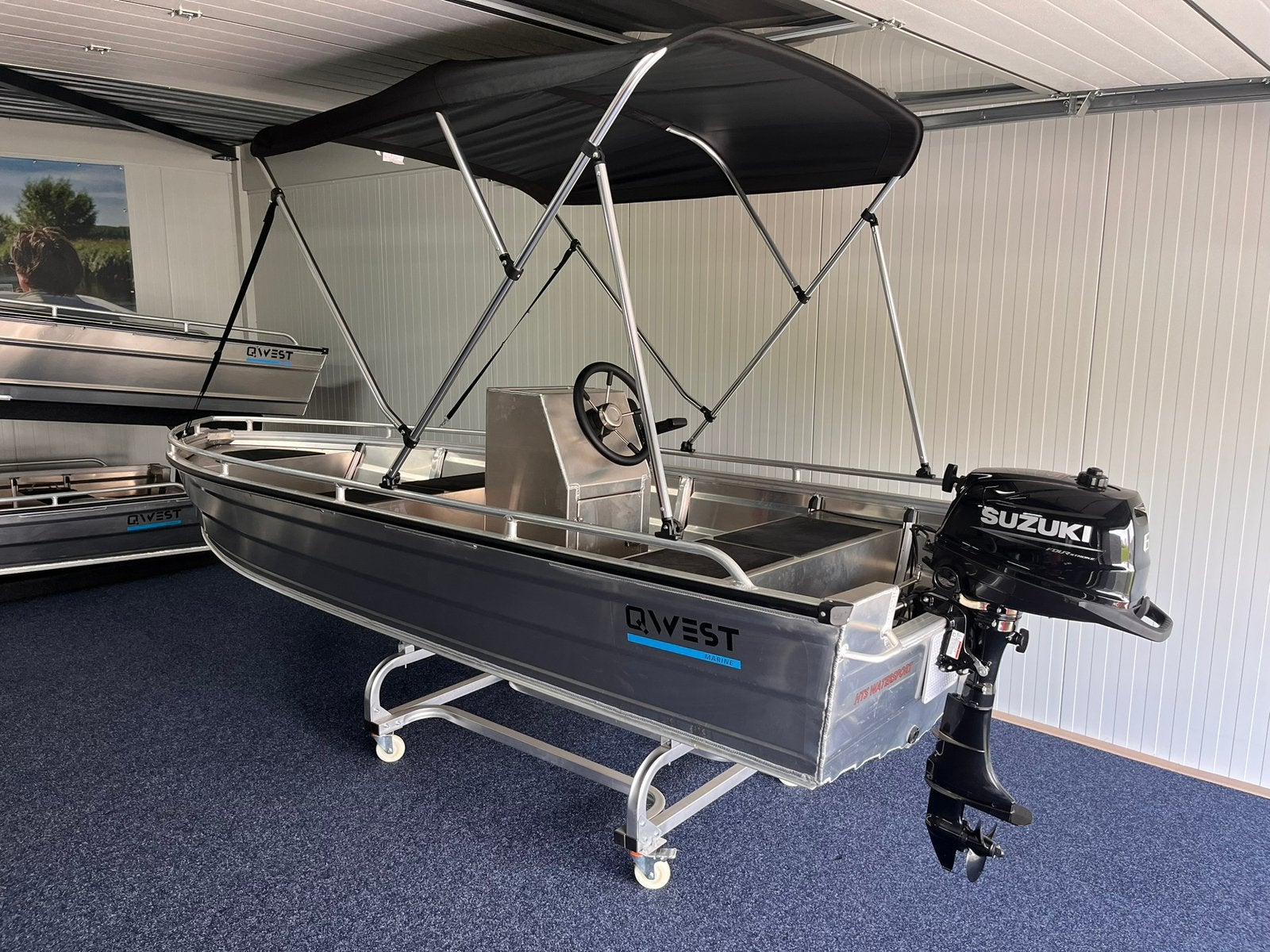 MOET NU WEG Aluminium Console boot + 6 pk Suzuki, Watersport en Boten, Ophalen, Nieuw, Aluminium, Buitenboordmotor