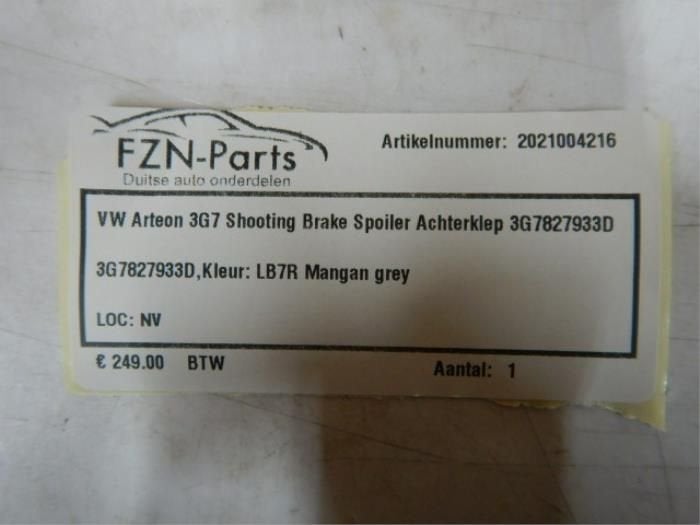 Achterspoiler Volkswagen Arteon (22727168), Enlèvement ou Envoi, Utilisé, Arrière, Haillon arrière