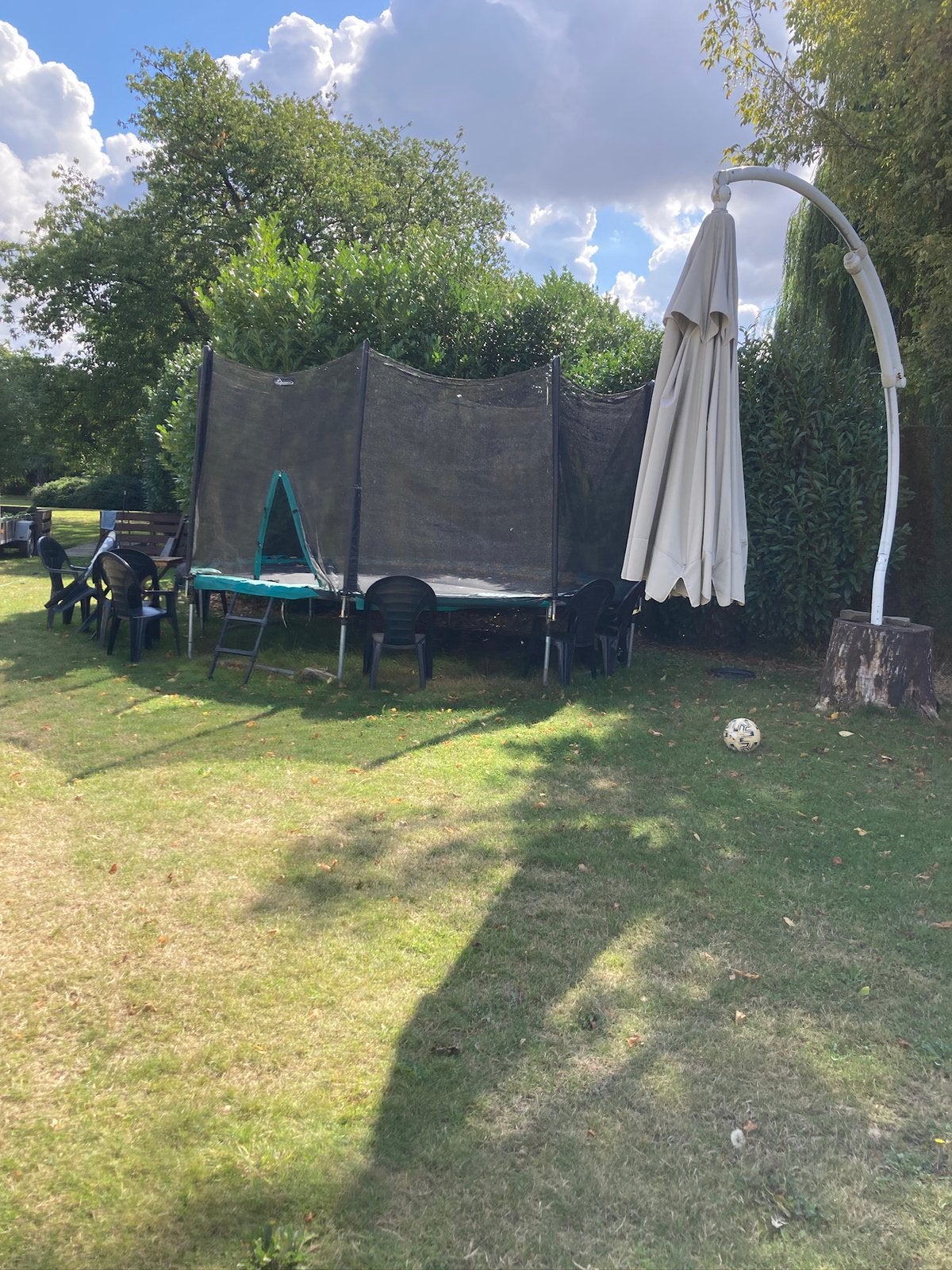 Trampoline.  4 meter, Ophalen, Zo goed als nieuw