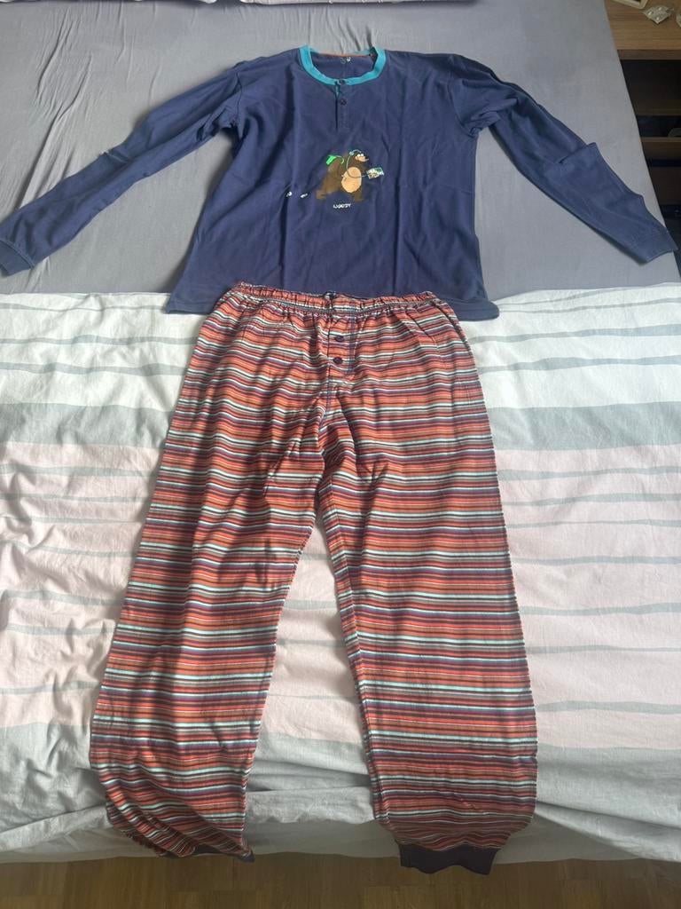Woody heren pyjama (beer), Kleding | Heren, Ophalen, Zo goed als nieuw, Maat 46 (S) of kleiner
