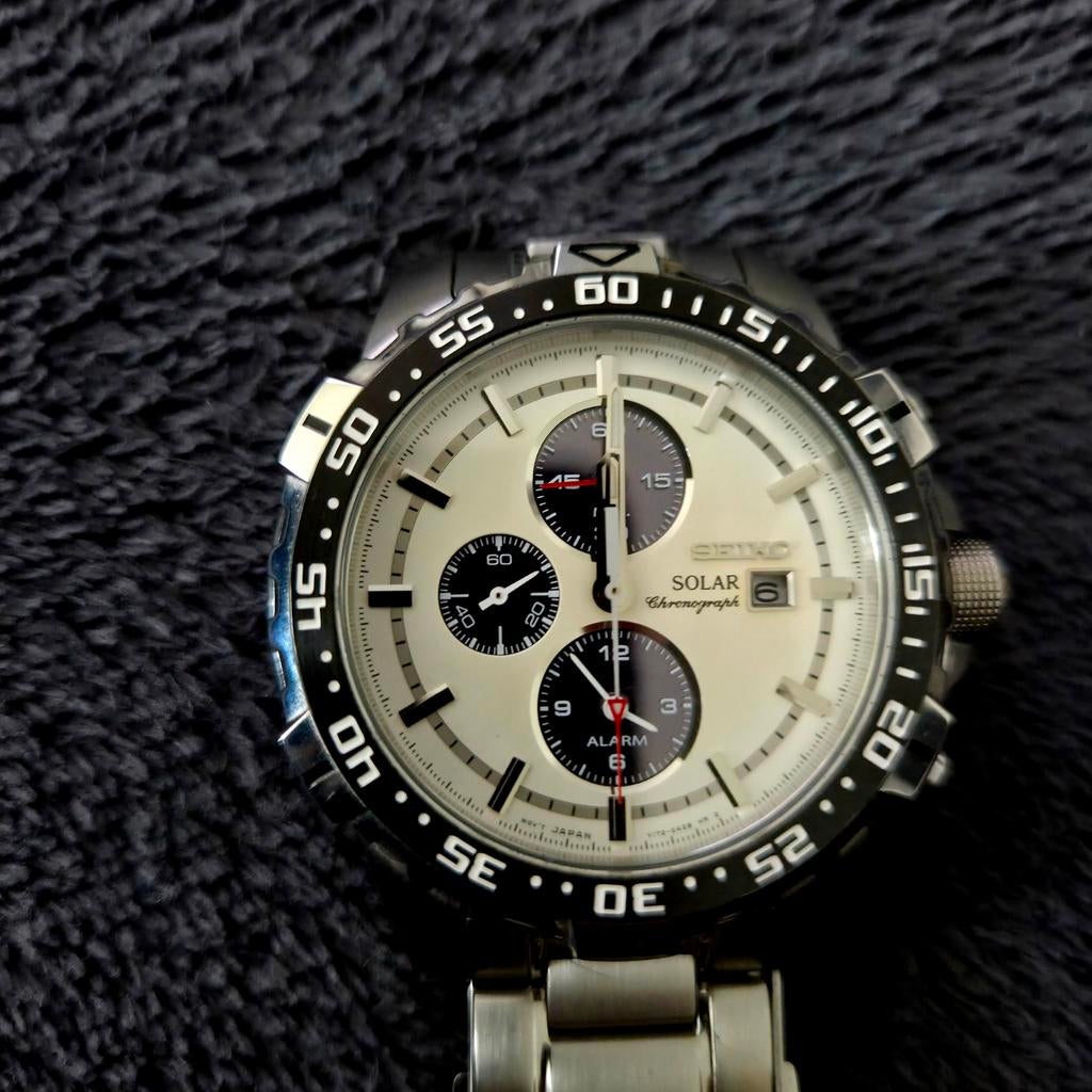 Seiko SSC297P1 Solar, Ophalen, Staal, Staal, Seiko