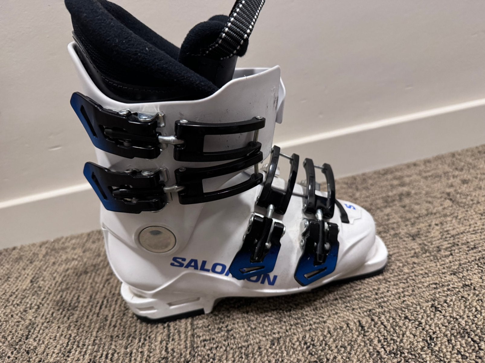 Skiboots kinderen maat 20, Sports & Fitness, Salomon, Enlèvement, Utilisé, Bottes de neige