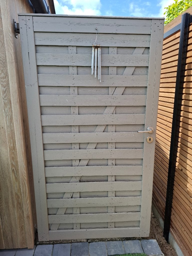 Tuindeur breedte 1m, Tuin en Terras, Tuinpoorten, Ophalen, Gebruikt, 100 tot 150 cm, Draaipoort
