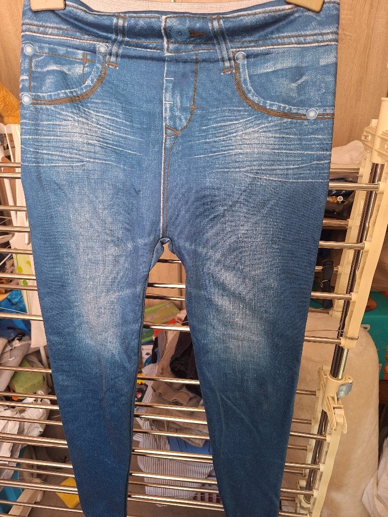 Thermische slim jeggings L/XL, Vêtements | Femmes, Culottes & Pantalons, Enlèvement ou Envoi, Neuf, Taille 42/44 (L), Bleu