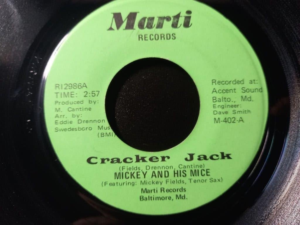 Mickey And His Mice – Cracker Jack '7 Popcorn funky ", 7 inch, Comme neuf, Housse de protection extérieure, Autres types