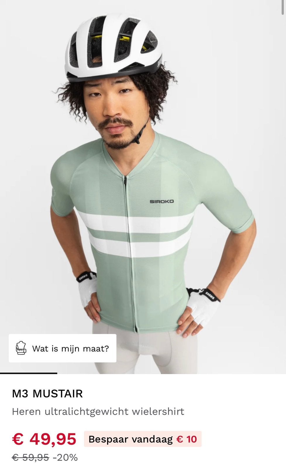 Wielershirt Siroko M3 Mustair, Ophalen of Verzenden, Zo goed als nieuw