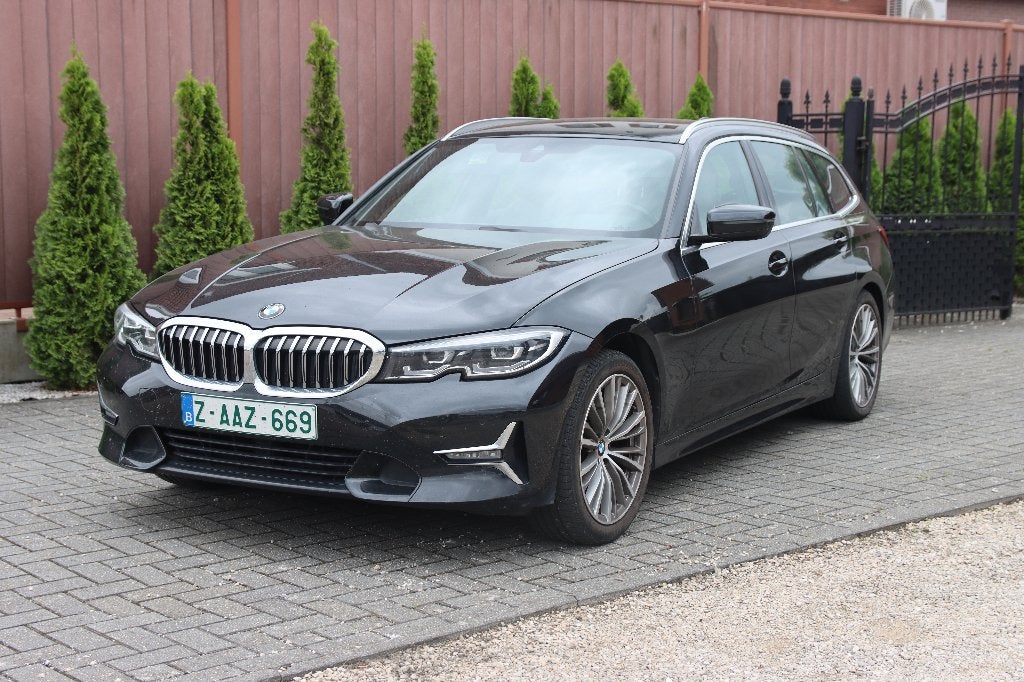 BMW 320D BWJ 1/2020  81500 KM PRACHTOCCASIE, Auto's, BMW, Automaat, Parkeersensor, 4 cilinders, Zwart