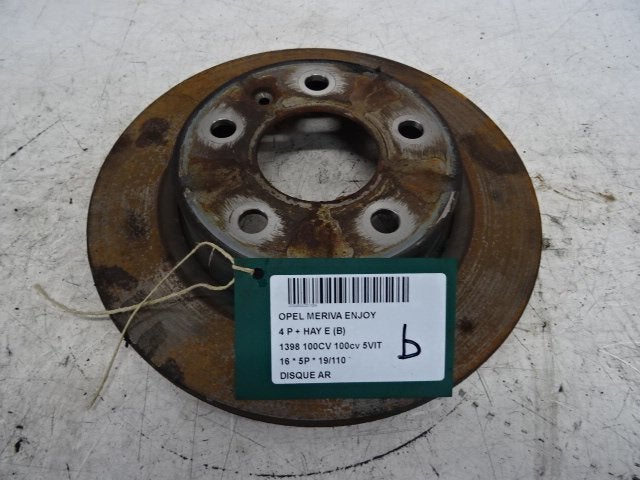 REMSCHIJF ACHTER Opel Meriva (B) (01-2010/03-2017), Gebruikt, Opel, Opel Automobile GmbH, Kontakt-opel@opel.com