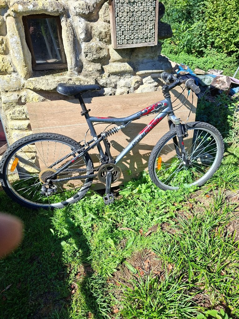 Rockrider 26 inch mountainbike, 24 inch of meer, Gebruikt, Staal, Velgrem
