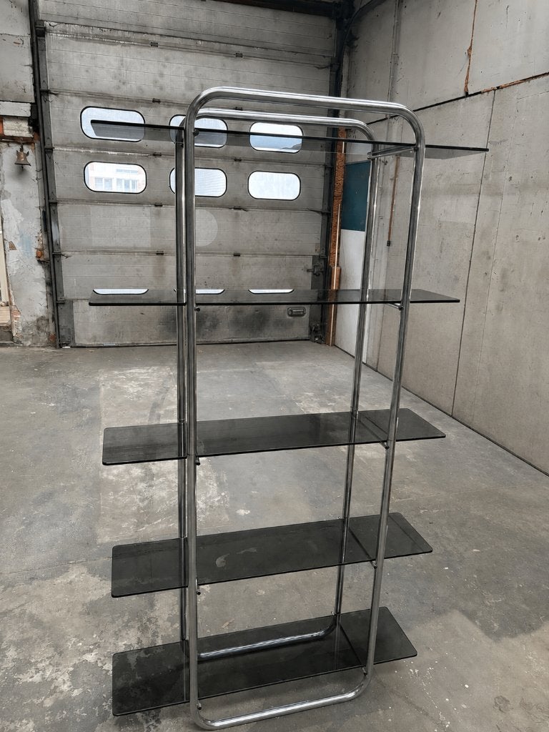 Kast met schappen, Huis en Inrichting, Ophalen, 50 tot 100 cm, Zo goed als nieuw, Glas