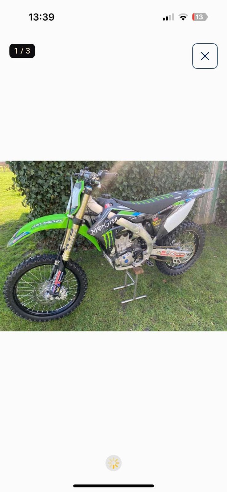 Kxf 450 Kx450F 2015, Enlèvement, Comme neuf