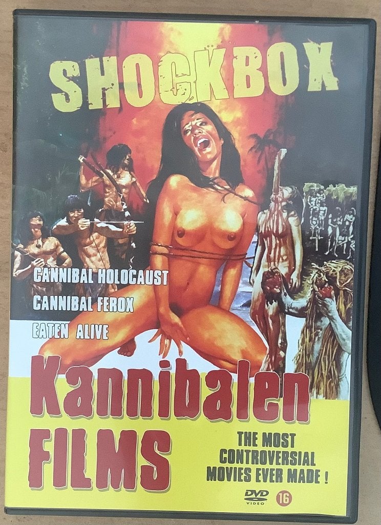 Shock Box Kanibalen Films Dvd 3disc Zeldzaam !, Cd's en Dvd's, Engels, Vanaf 16 jaar, Nederlands, Ophalen of Verzenden