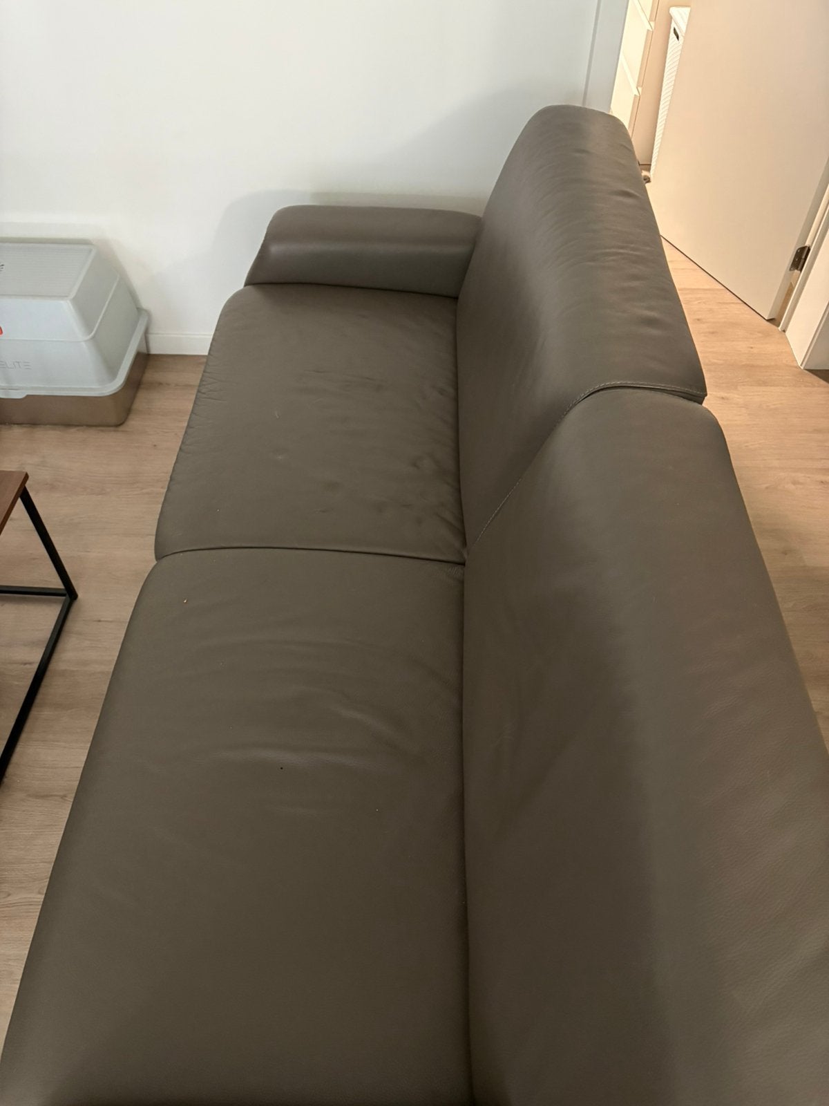 Zetel, 200 à 250 cm, Comme neuf, Enlèvement, Cuir