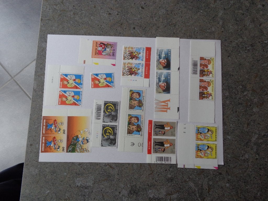 46 Timbres de la BD belge et 1 français, Enlèvement