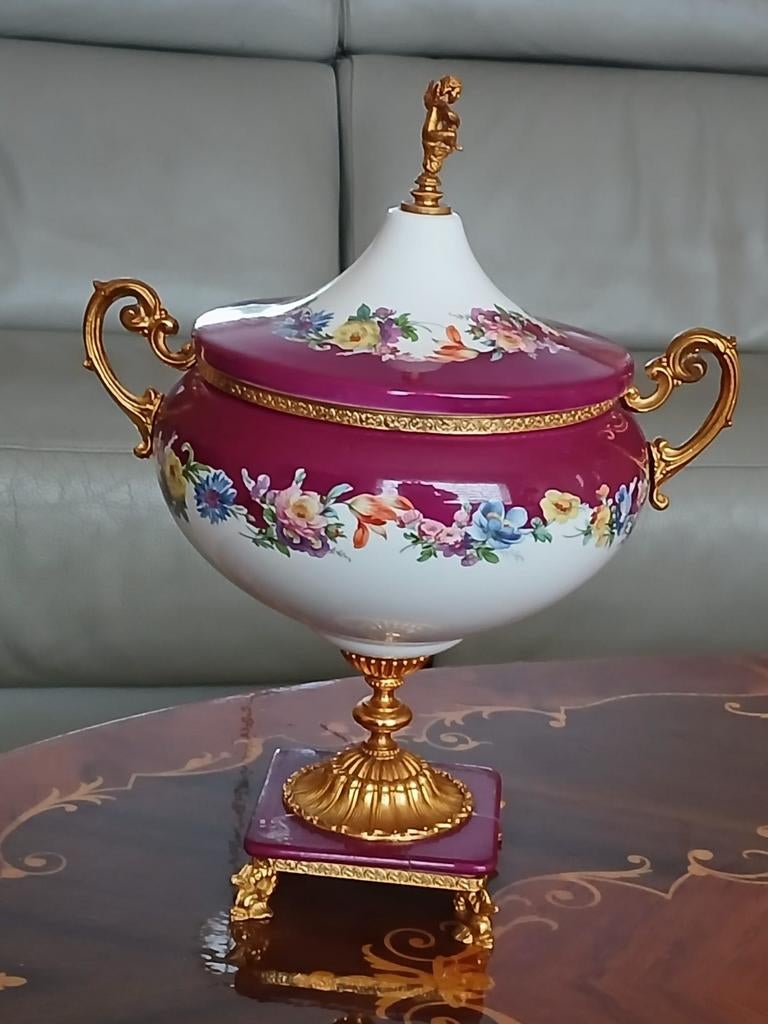 Centre de table vintage italien en porcelaine Alfa, Enlèvement