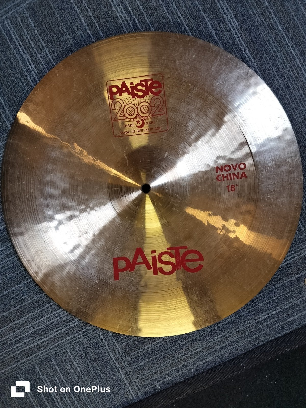 paiste 2002 nova China 18" met scheur!!!, Muziek en Instrumenten, Ophalen, Gebruikt