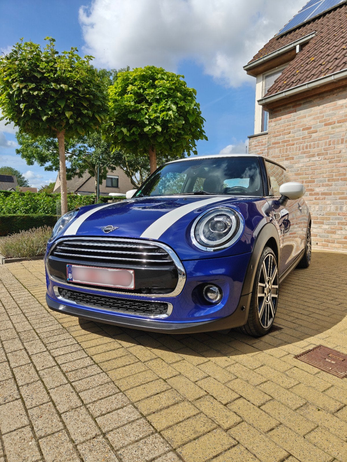 Mini Cooper / JCW sportzetels, Auto's, Euro 6, Blauw, Handgeschakeld, Grijs