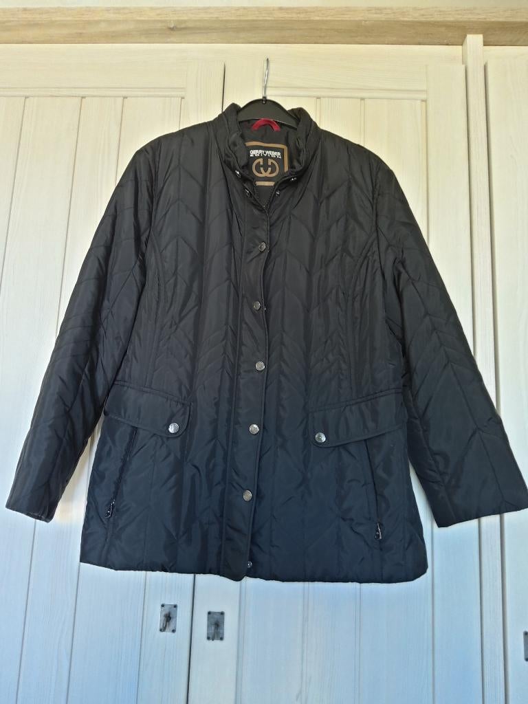 Zwarte  tussenseizoensjas van Gerry Weber, Kleding | Dames, Jassen | Zomer, Zwart, Maat 46/48 (XL) of groter, Ophalen of Verzenden