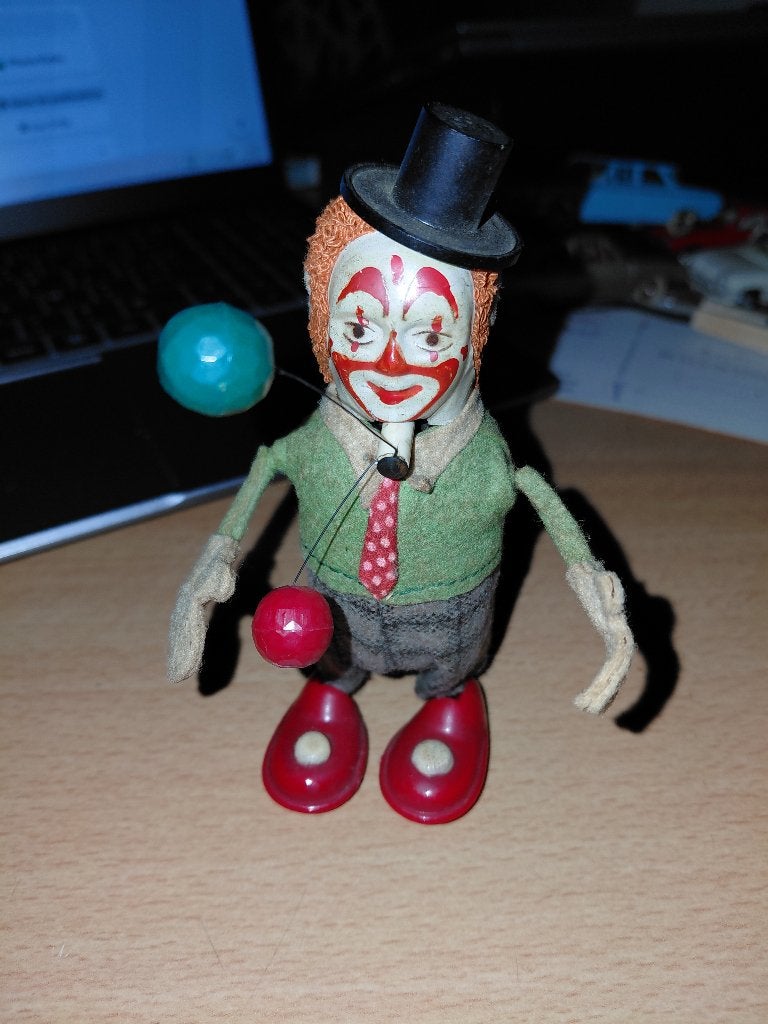 Zeldzame Schuco-jongleerautomaat, Antiek en Kunst, Ophalen of Verzenden