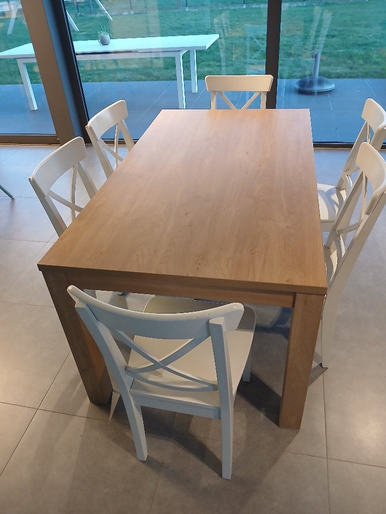 Tafel en stoelen, Ophalen, Gebruikt, 50 tot 100 cm, Vijf personen of meer