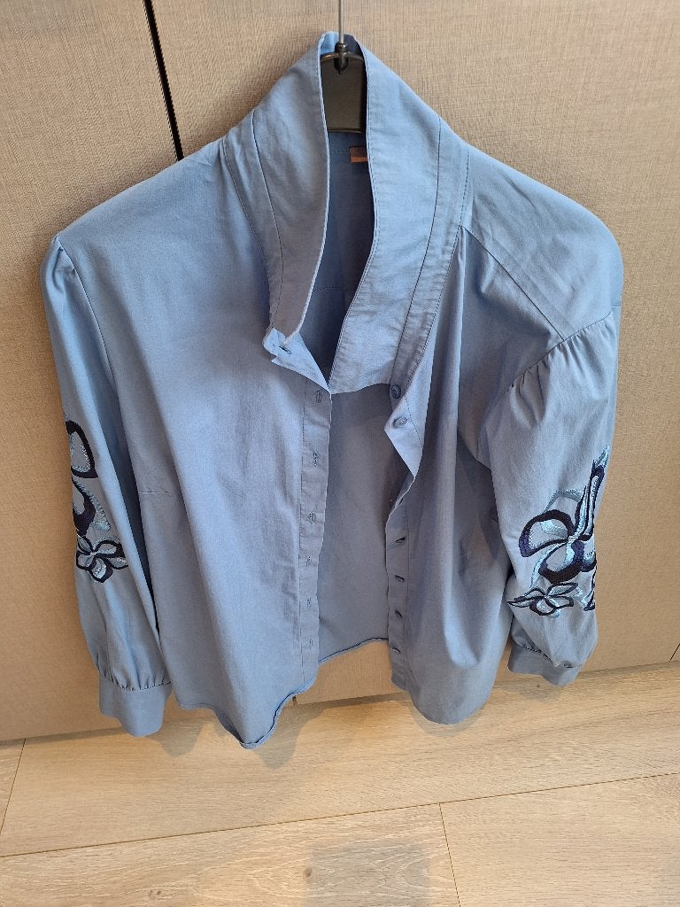 Grote maten, Ophalen, Blauw, Blouse of Tuniek, Zo goed als nieuw