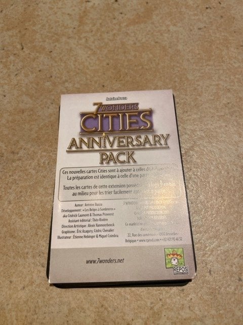 7 WONDERS : CITIES + LEADERS ANNIVERSARY PACK - neuf, Hobby & Loisirs créatifs, Enlèvement ou Envoi