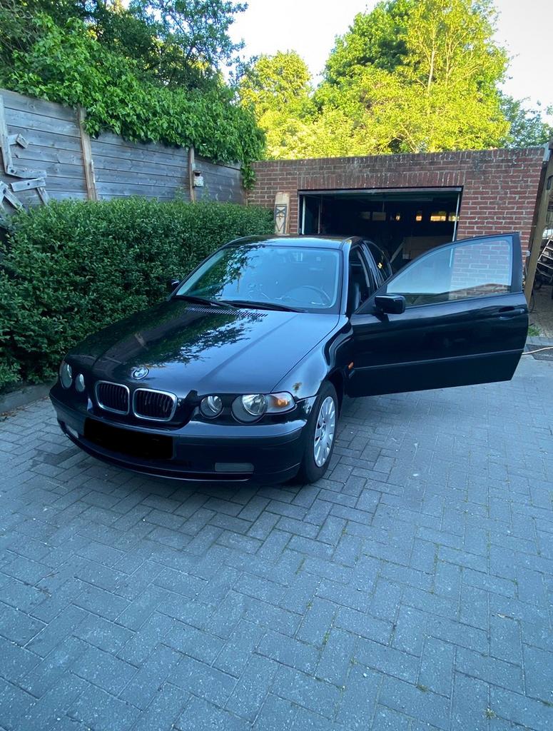 BMW 318 td 2003, Auto's, Achterwielaandrijving, 1995 cc, Zwart, Zwart