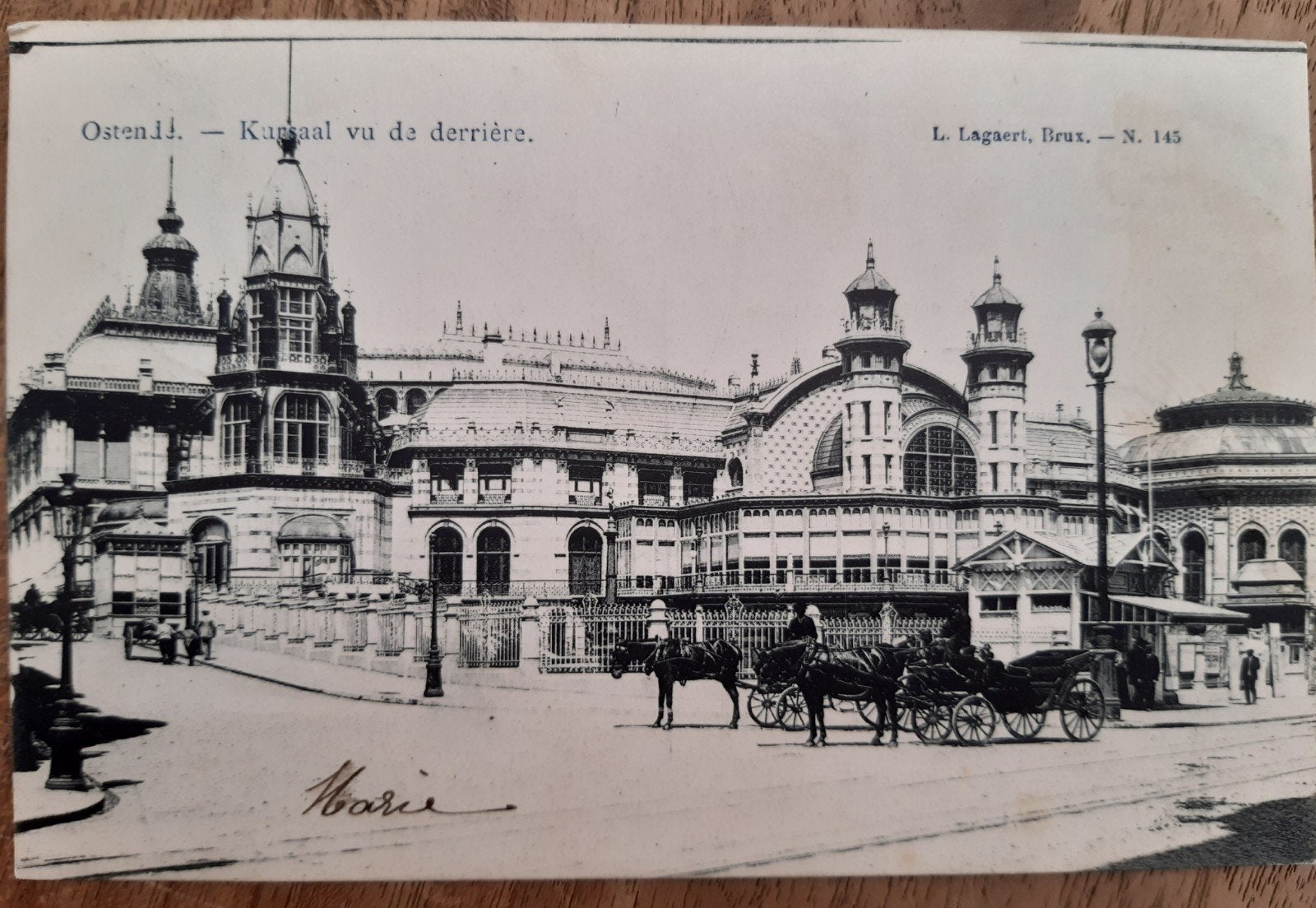 carte postale OOSTENDE CASINO KURSAAL 1906 !, Collections, Enlèvement ou Envoi