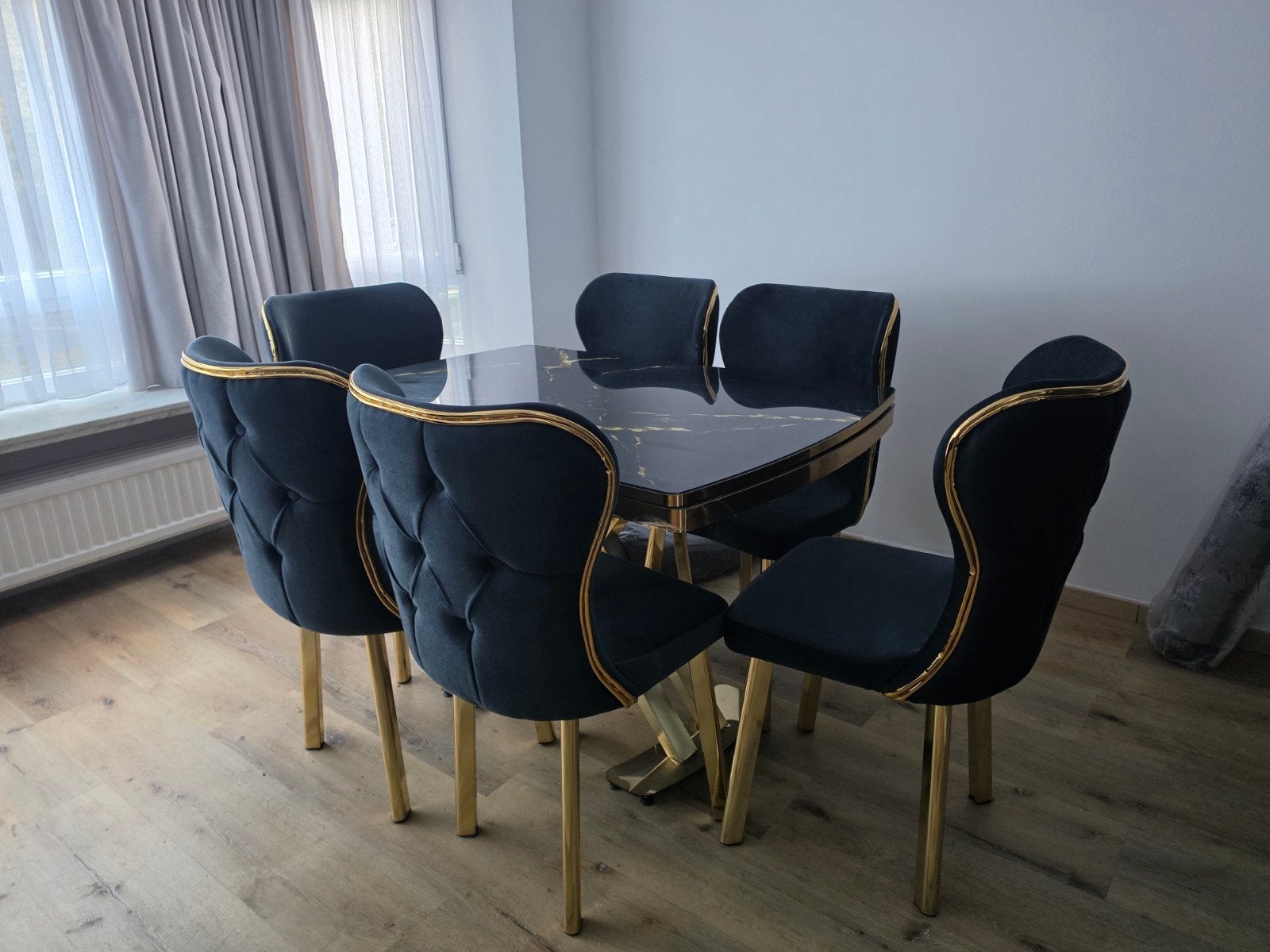 kit complet salon salle a manger, Enlèvement, Neuf, Scandinave, 8 chaises ou plus