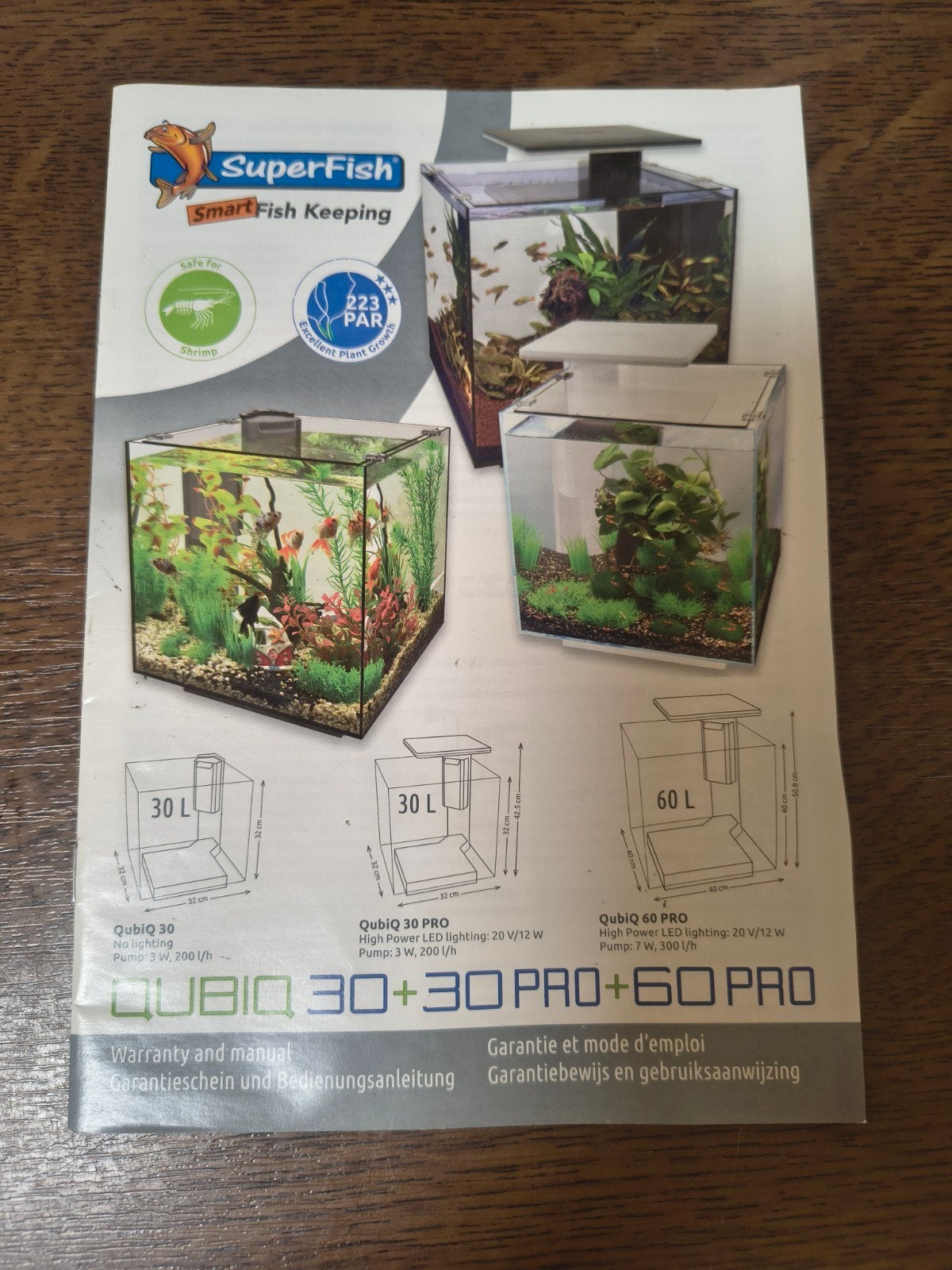 SuperFish QubiQ 30 Pro aquariumset 30L met filter, ...., Ophalen, Inclusief deksel, Zo goed als nieuw, Superfish