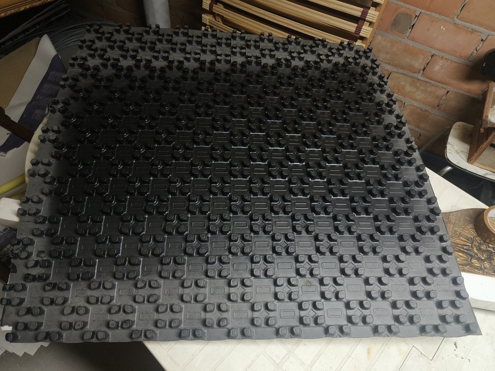 platen vloer verwarming, Ophalen