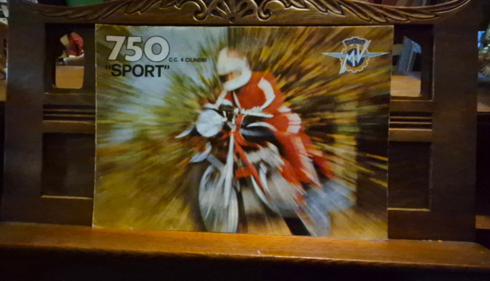 Brochure ancienne originale du MV Agusta 750 Sports, Enlèvement ou Envoi, Utilisé