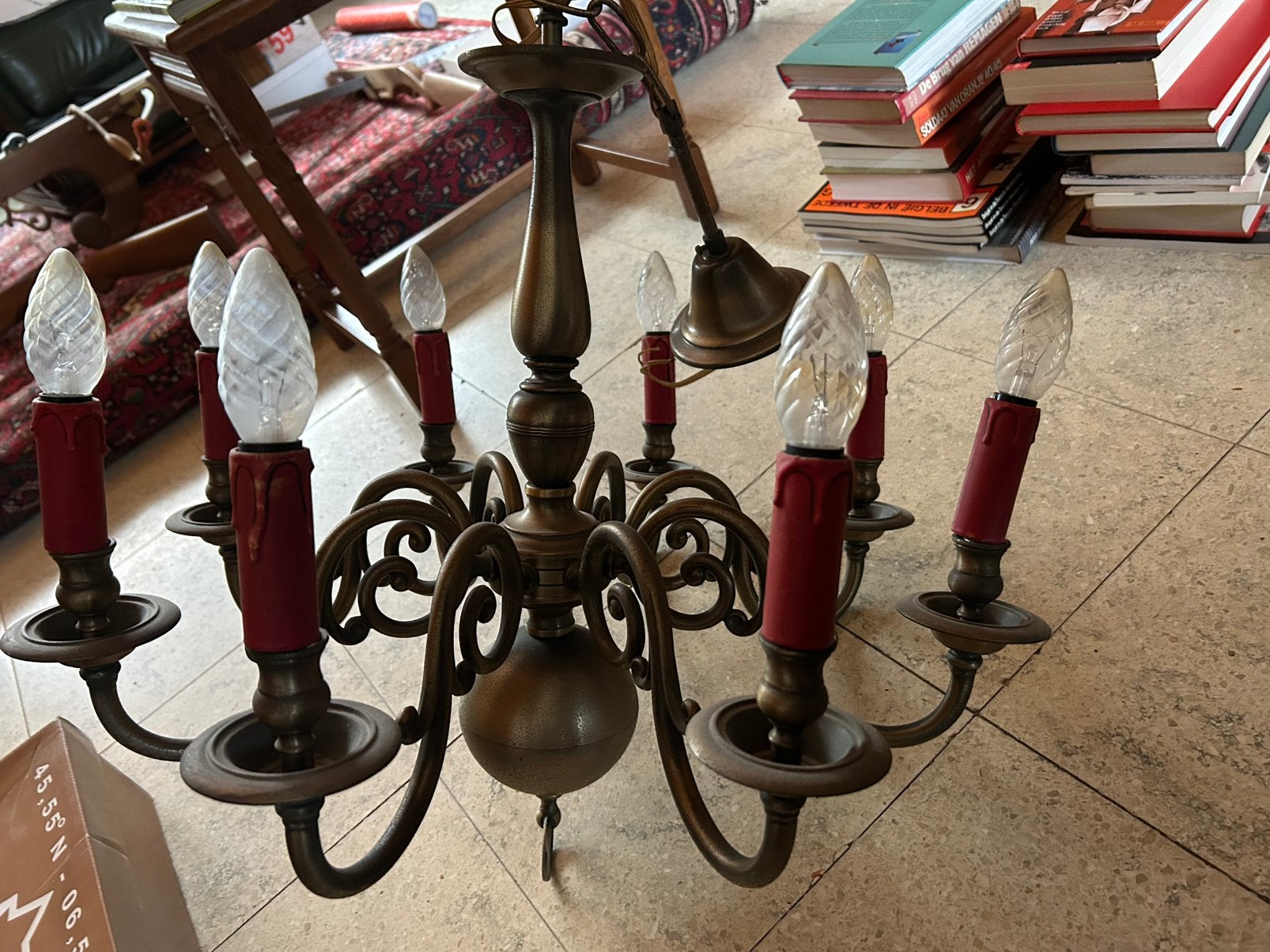 Lustre flamand vintage, Enlèvement, Utilisé, Métal