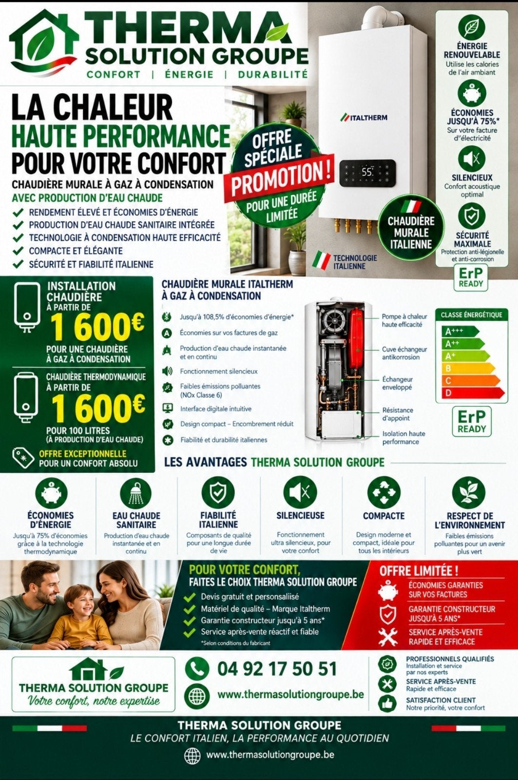 Installation climatisation pompe a chaleur vmc, Immo