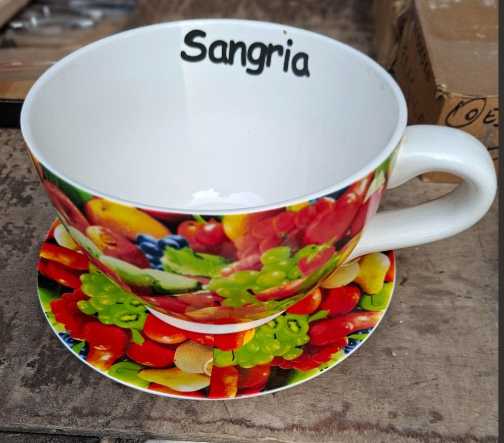 GROTE SANGRIA KOM op SCHAAL, Enlèvement ou Envoi, Neuf, Céramique, Assiettes(s)