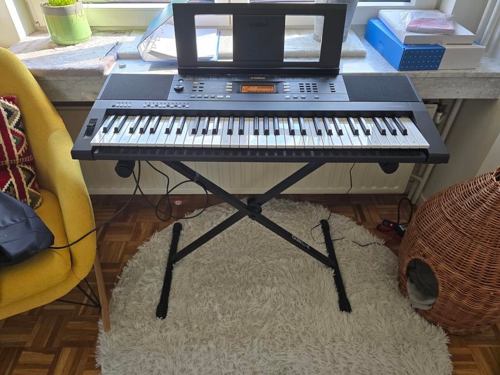 Yamaha A350 keyboard met hoes, statief, doos en garanti, Muziek en Instrumenten, Keyboards, Ophalen, Yamaha