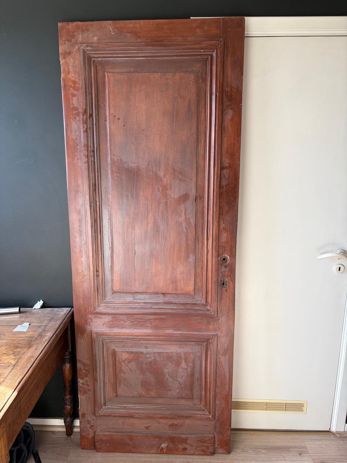 Porte intérieure verte, Bricolage & Construction, Porte intérieure, Enlèvement, Bois, 200 à 215 cm