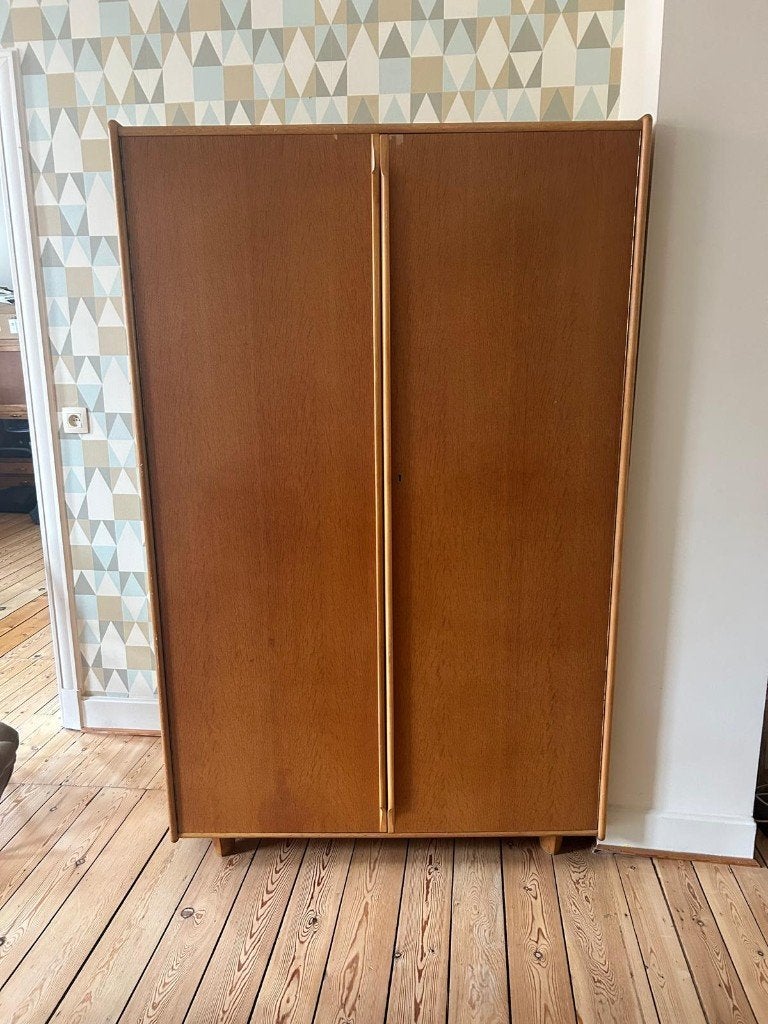 Armoire vintage en bois – Mid-century – P.A.S. Bruxelles, Enlèvement, Utilisé