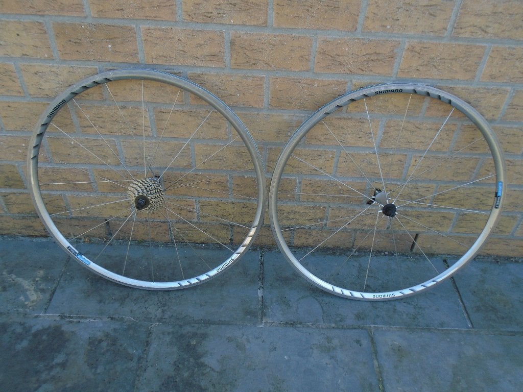 retro koerswielen Shimano 8 speed, bandjes, 150€, Fietsen en Brommers, Fietsonderdelen, Zo goed als nieuw, Wiel, Aluminium, Racefiets
